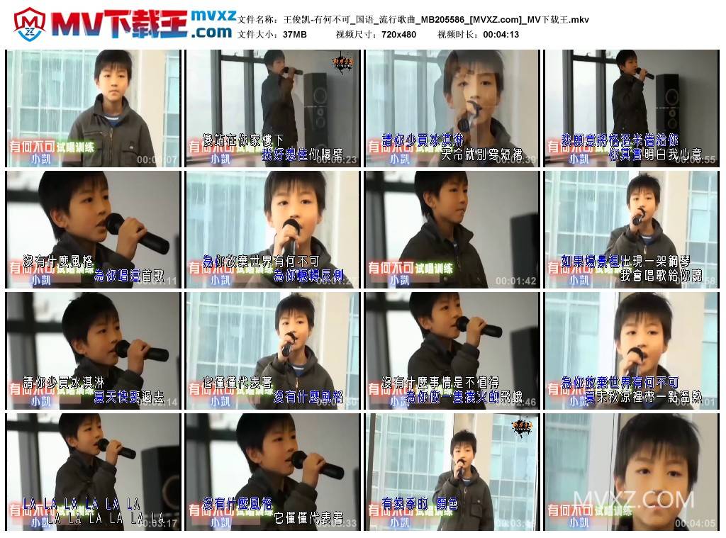 王俊凯-有何不可_国语_流行歌曲_MB205586